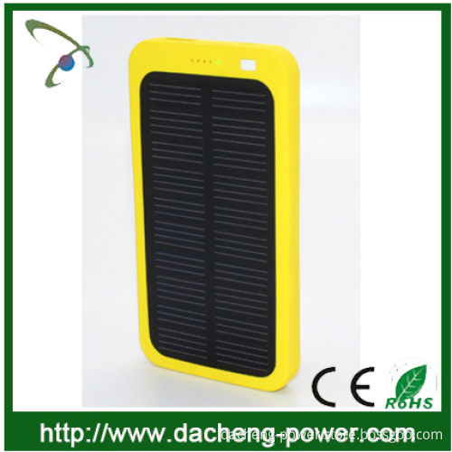 Colorful design solar power bank 5000mAH with CE ROHS FCC